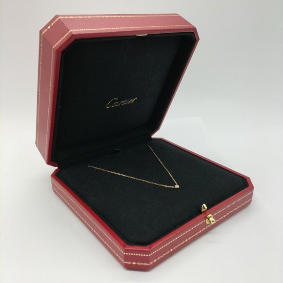 CARTIER D'AMOUR NECKLACE Diamond 18K Rose Gold - Picture 1 of 14